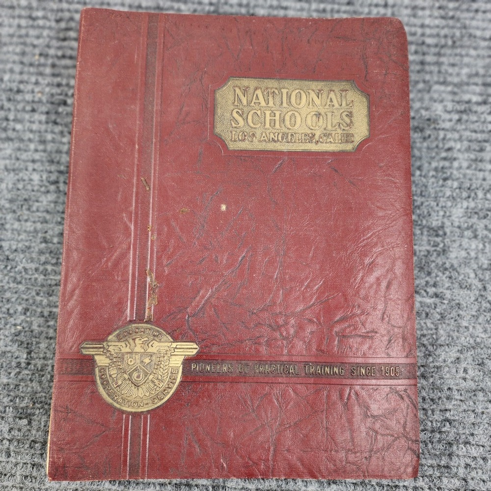 National Schools Los Angeles CA Air Conditioning Training Education Book Vtg